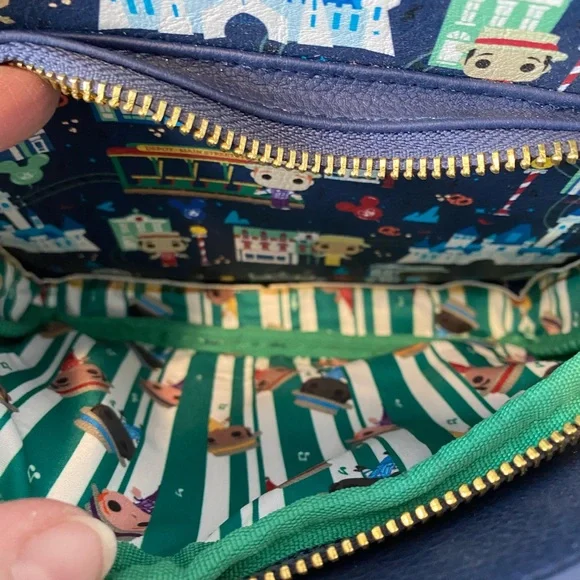 Loungefly Disney Parks Blue Railway Mini Backpack - Picture 6 of 9